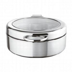 Чафинг-диш Paderno 58176-36 с крышкой круглый 5 л D 36 см H 15см – купить в RuOborudovanie.ru с доставкой до двери Купить чафинг-диш paderno 58176-36 с крышкой круглый 5 л d 36 см h 15см – цена от завода, доставка до двери | RuOborudovanie.ru